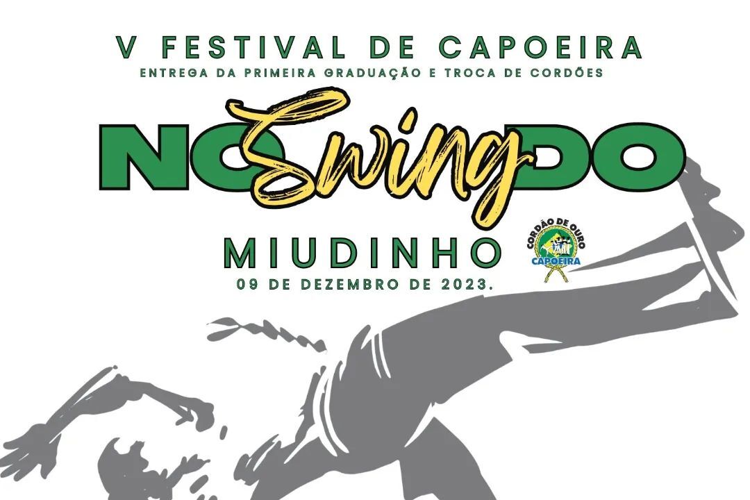 CAPOEIRA: 5º Festival ‘No swing do Miudinho’ acontece nesta sexta-feira (08) em Porto Velho