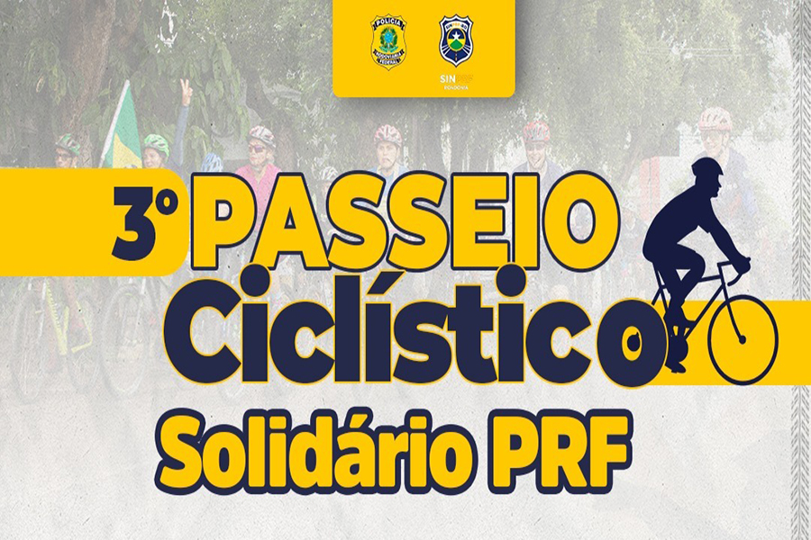 CICLISMO: ‘3º Passeio Solidário’ da PRF-RO está com inscrições abertas