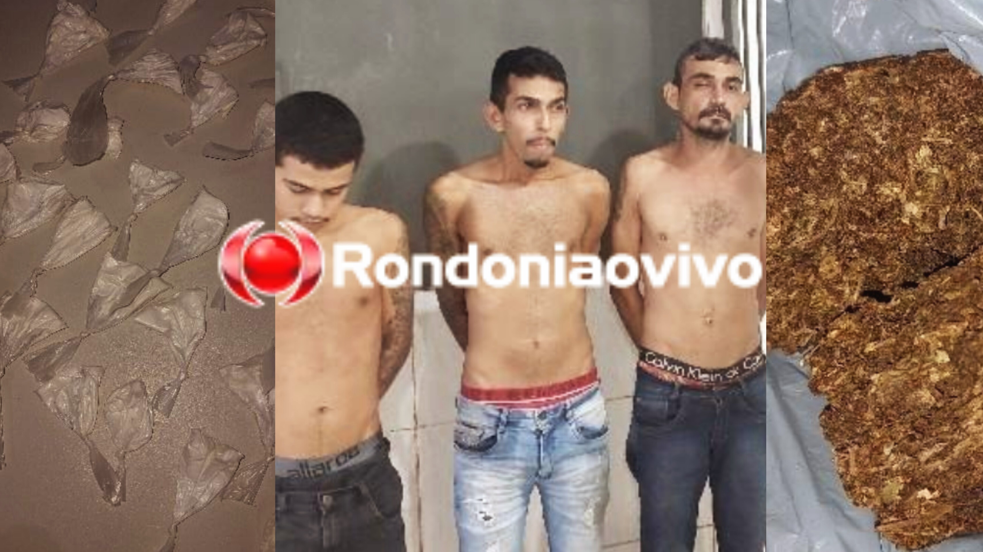 OPERAÇÃO MAXIMUS: Trio é preso com 146 porções de drogas em casa abandonada 