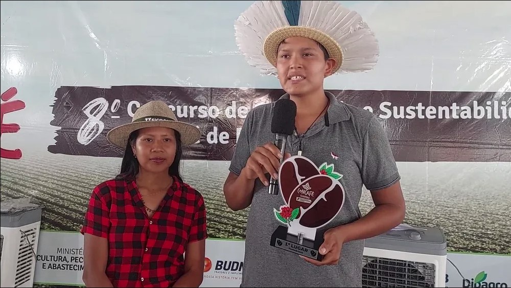 CONCAFÉ: Melhor produtor de café em RO é indígena de 25 anos de idade