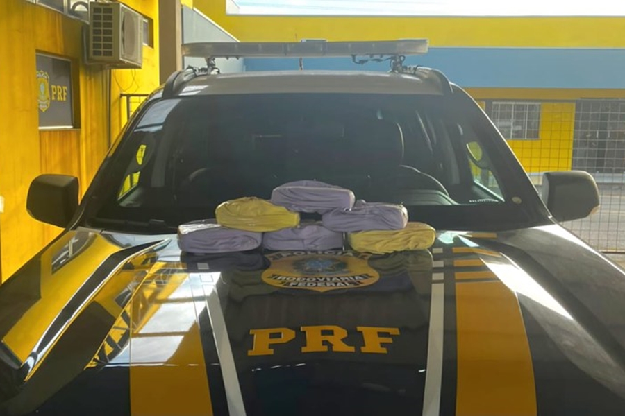 TRÁFICO DE DROGAS: PRF em Rondônia apreende 7kg de pasta-base de cocaína