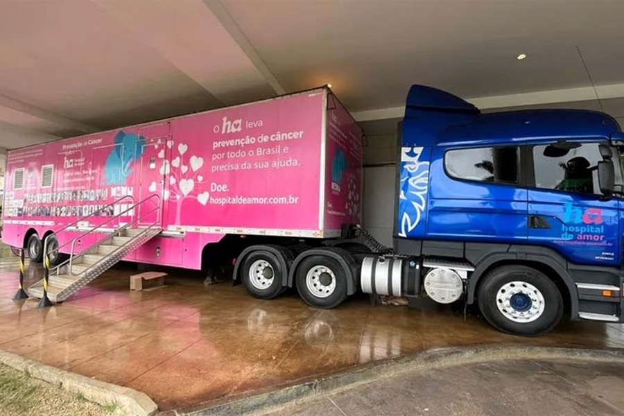 GRATUITO: Carreta do Hospital de Amor oferece exames no Porto Velho Shopping