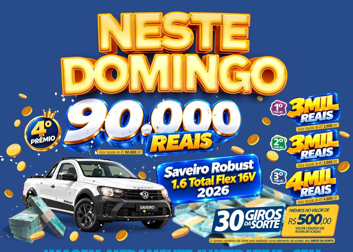 RONDONCAP: Sorteio deste domingo oferece R$ 90 mil no 4º prêmio