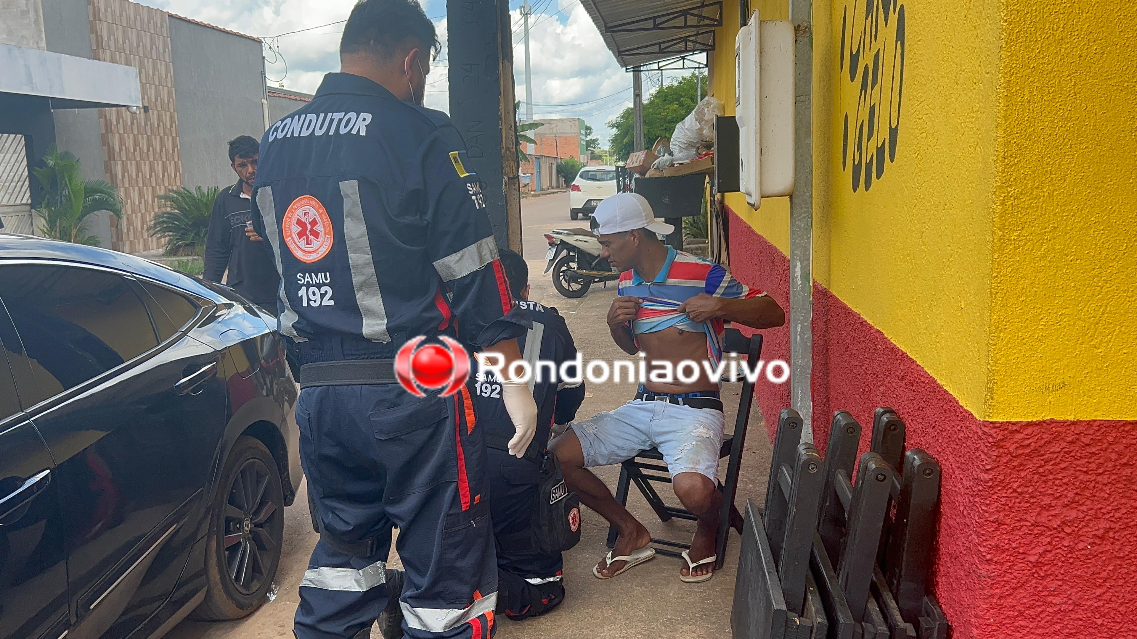 VÍDEO: Homem é ferido no abdômen, próximo do Orgulho do Madeira