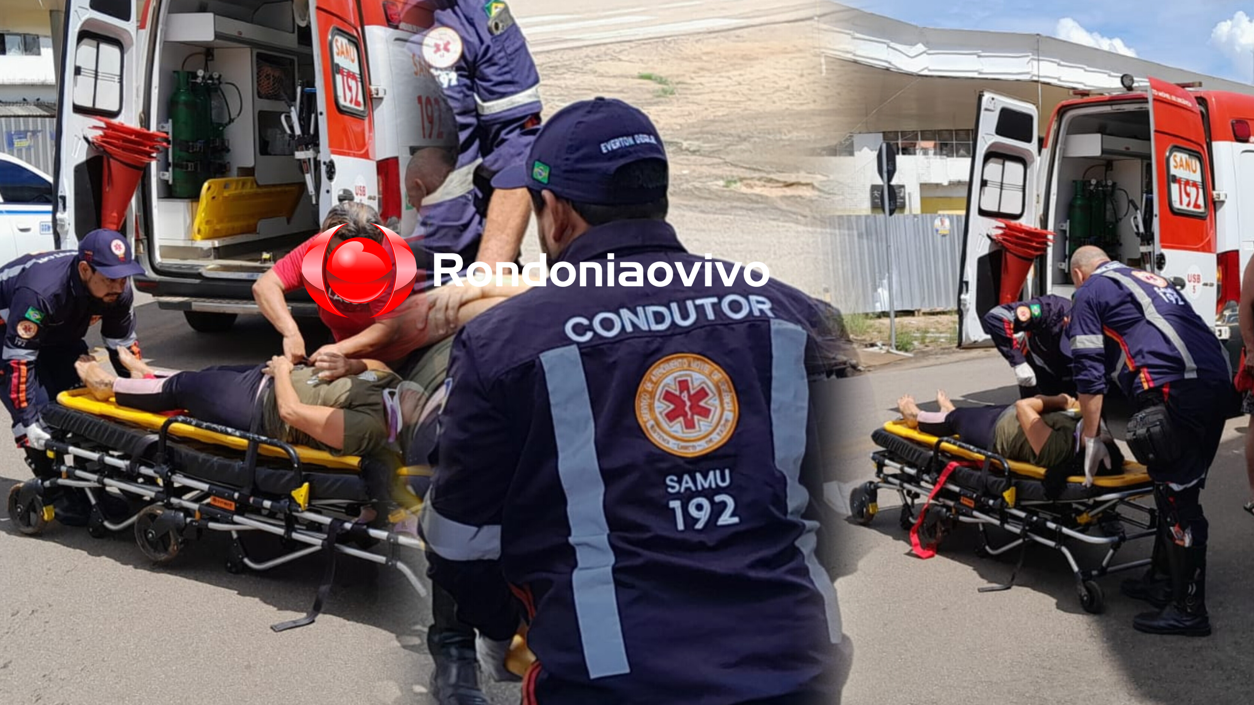 DE FRENTE: Mulher fica ferida após acidente na Avenida Nações Unidas 