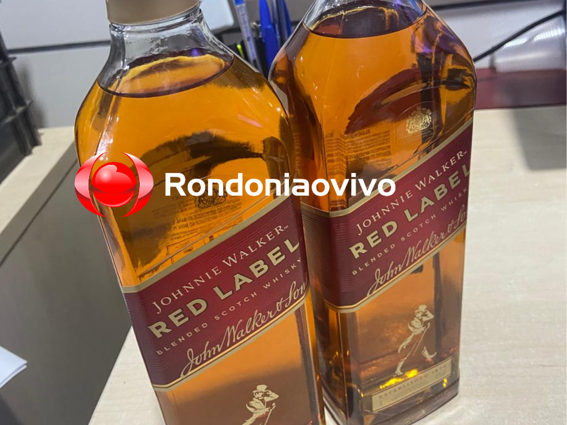 NÃO SEGUNDOU: Ladrão de whisky Red Label é preso em flagrante no Arasuper 