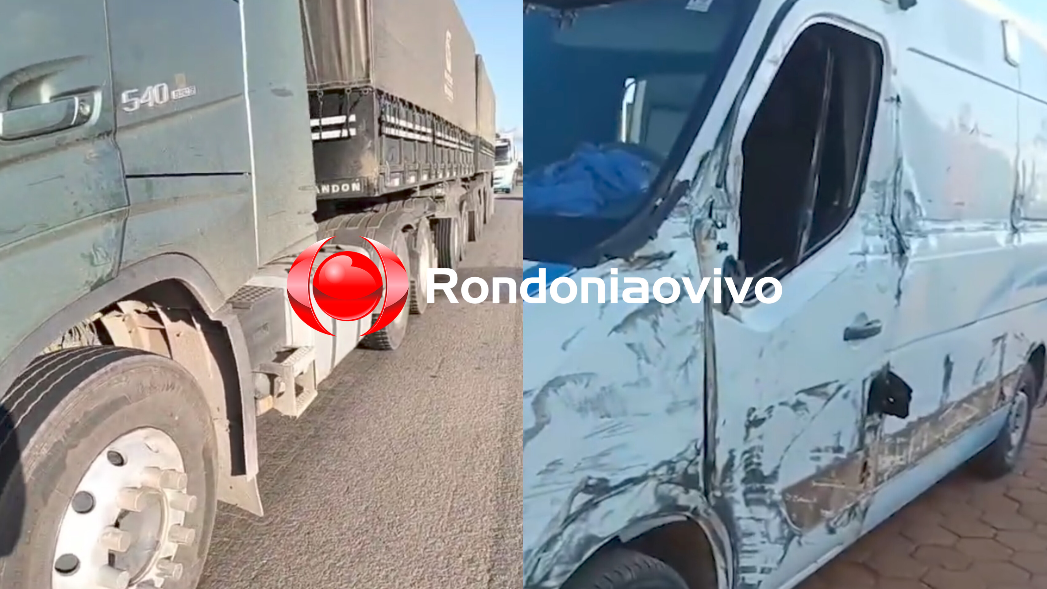 NA BR-364: Motorista de carreta desvia e evita outra tragédia envolvendo ambulância - VÍDEO 