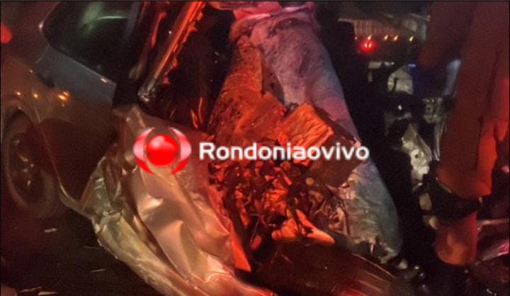 VÍDEO: Três pessoas morrem em trágico acidente entre carro e carreta na BR-364 