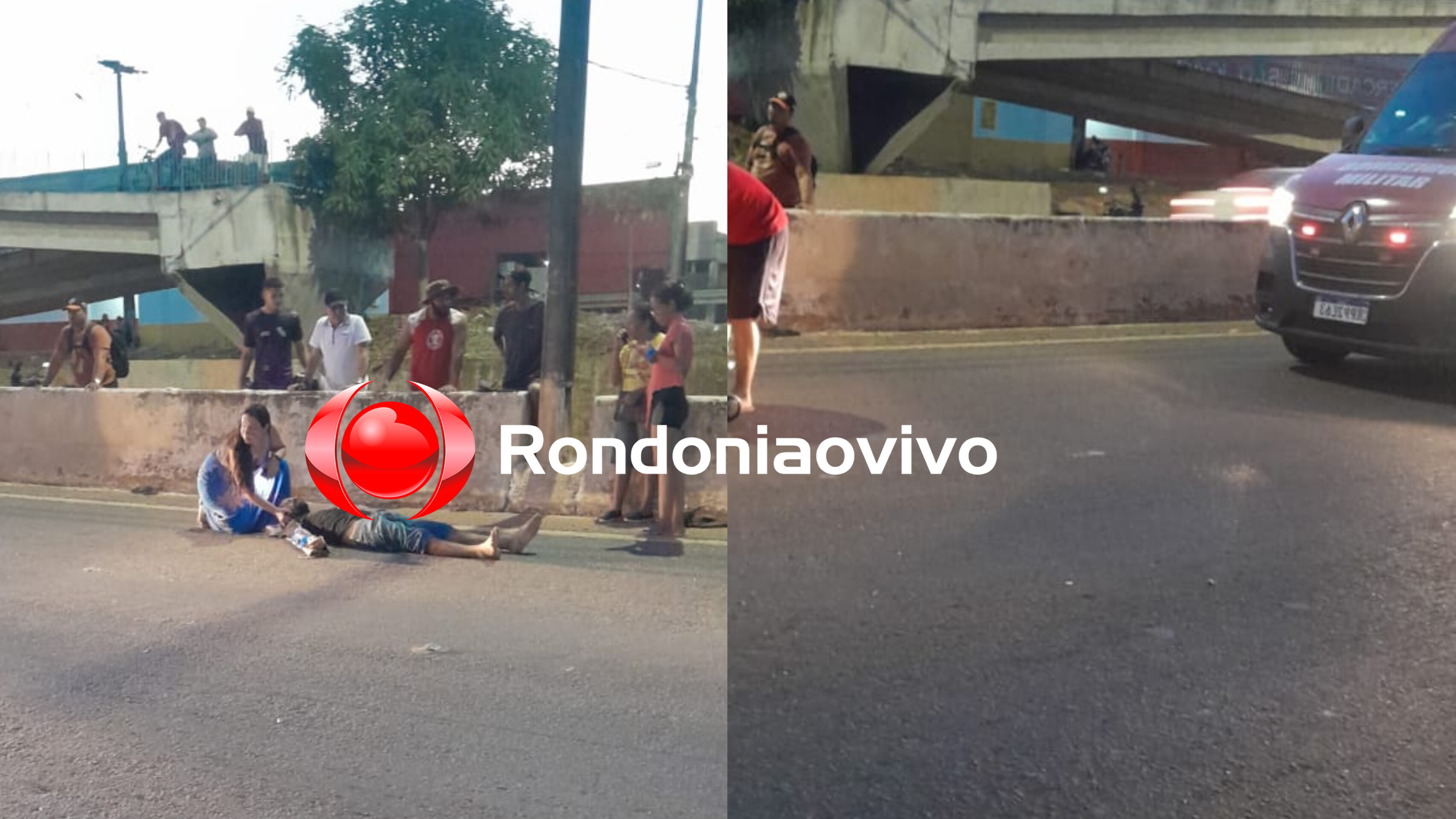 URGENTE: Pedestre fica em estado grave após atropelamento na BR-364 