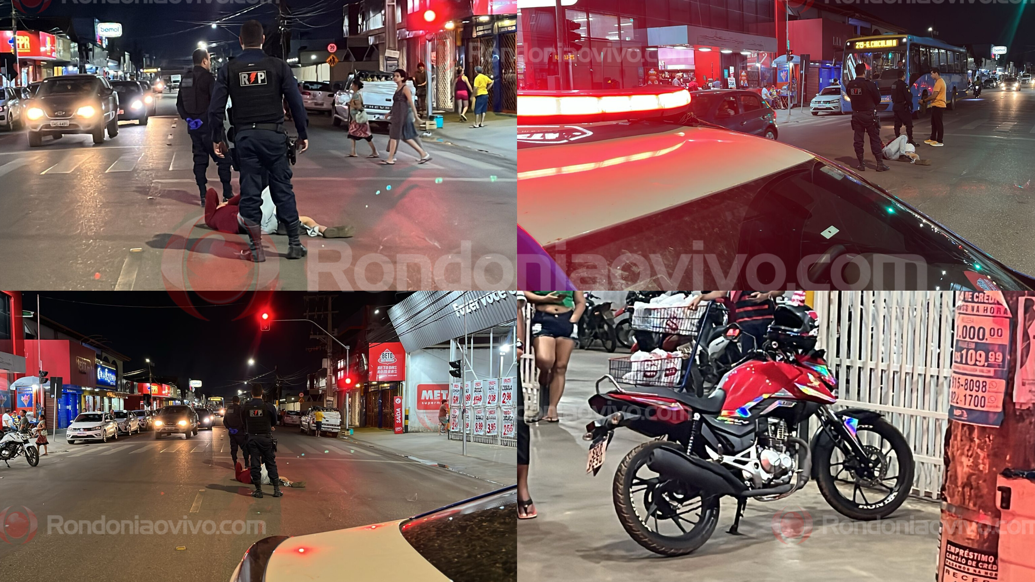 URGENTE: Motociclista sofre ferimentos após acidente na frente Meta 21