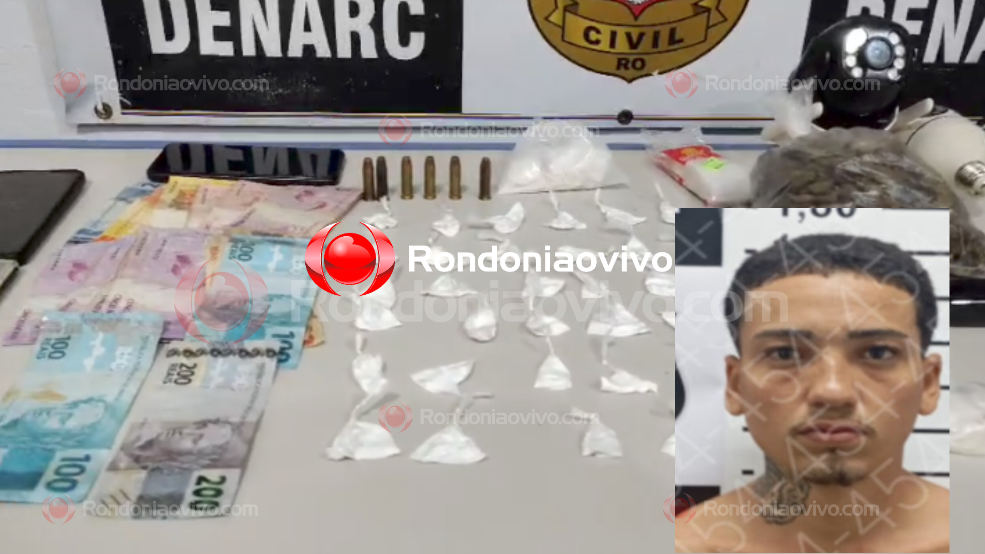 NA BOCA DE FUMO: Denarc prende apenado com várias porções de drogas e munições - VÍDEO 