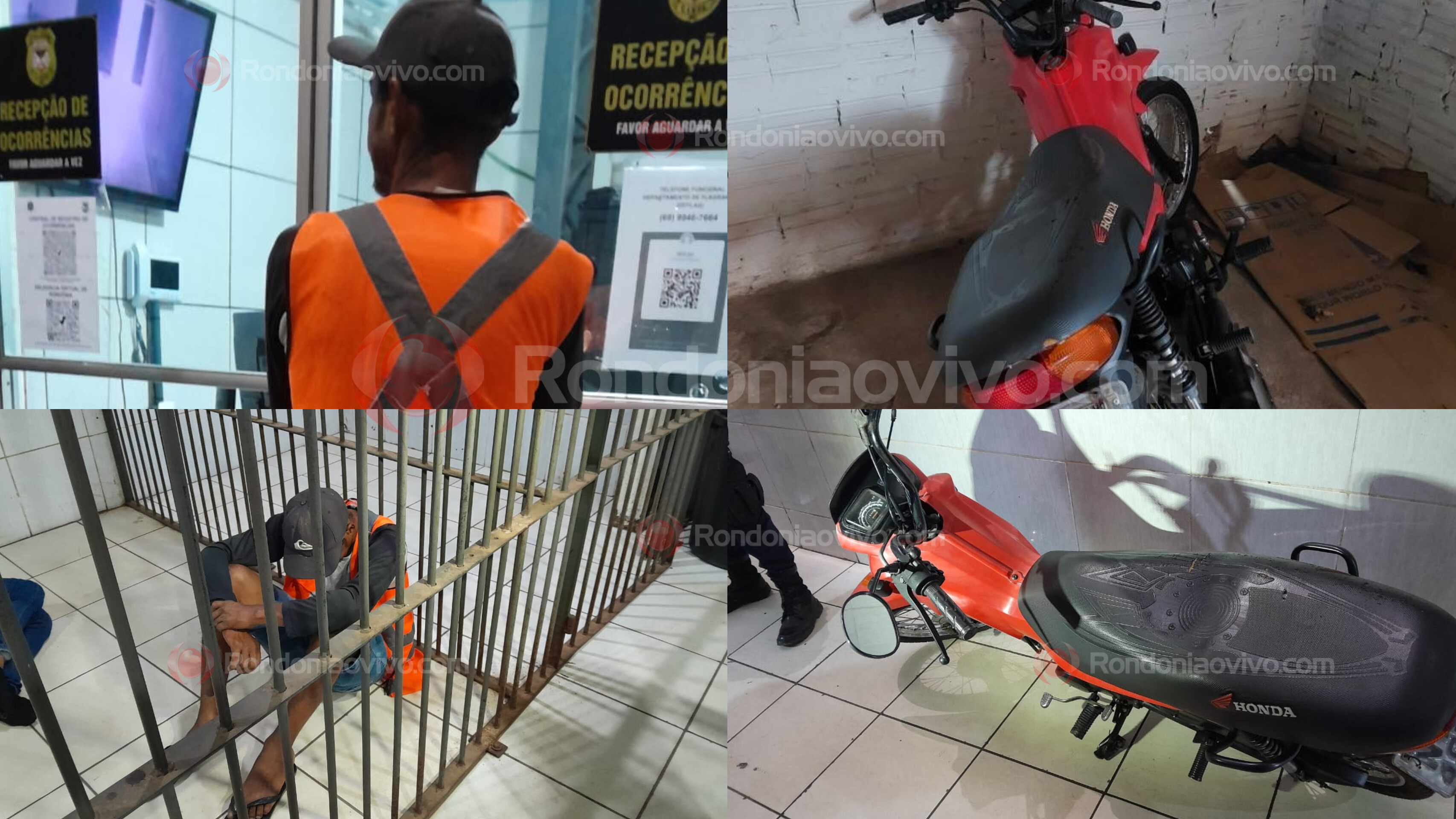 FLAGRANTE: Vítima rastreia moto furtada e homem é preso com veículo no Cai N'água 