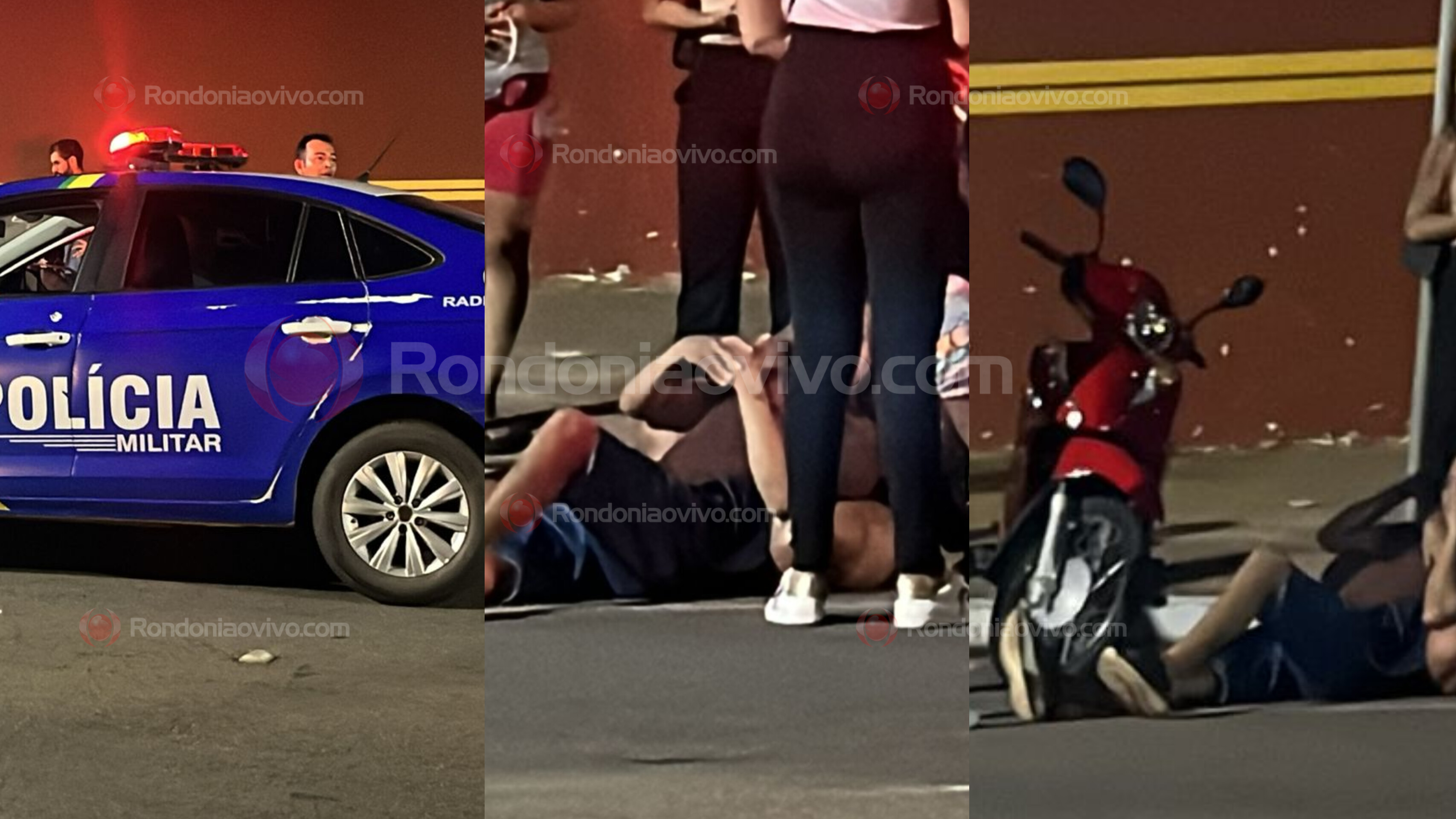 URGENTE: Outro motociclista esquece de levantar descanso e sofre grave acidente 