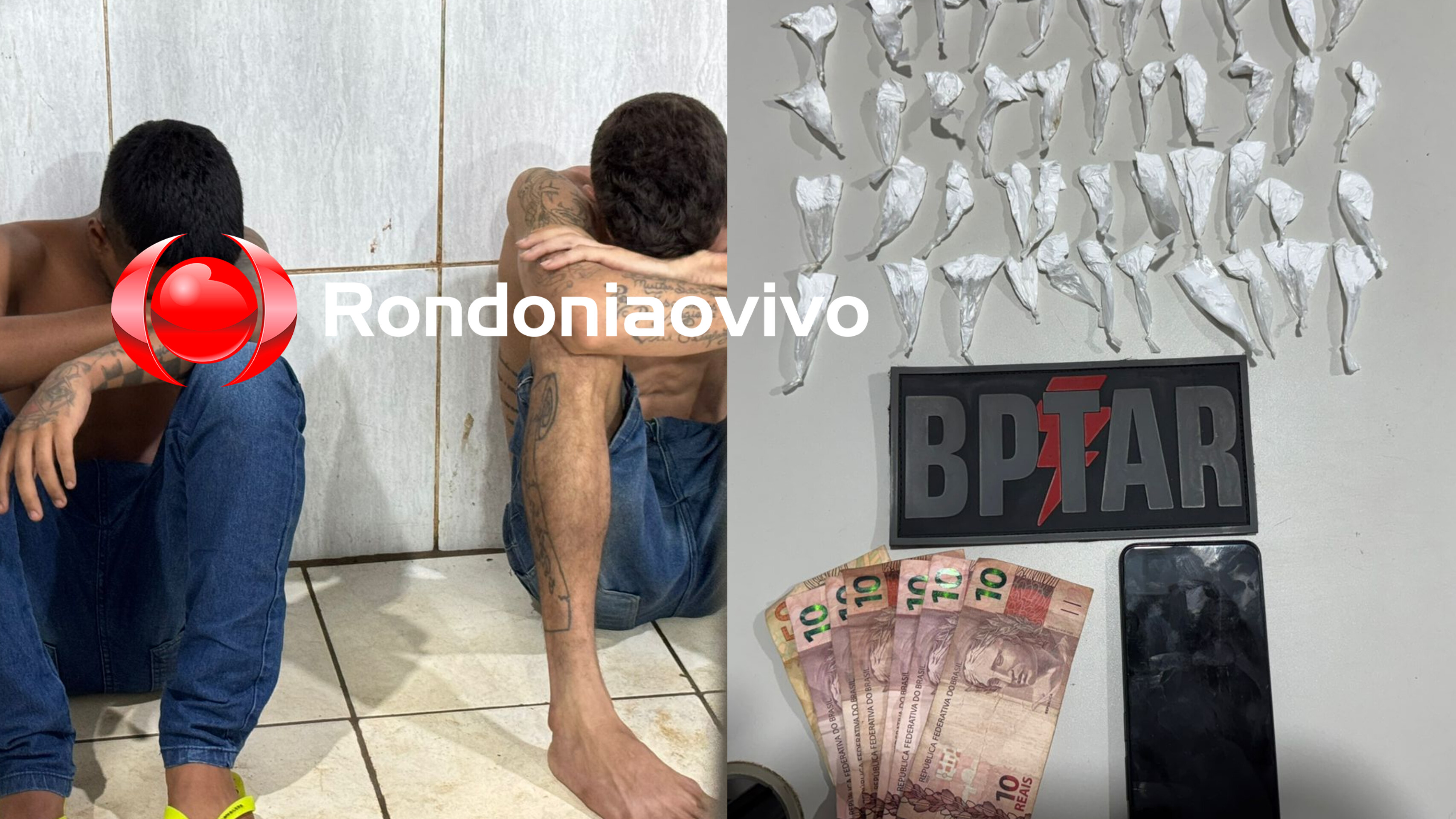 TRÁFICO NA SUL: BPTAR prende acusados de vender drogas próximo de escola 