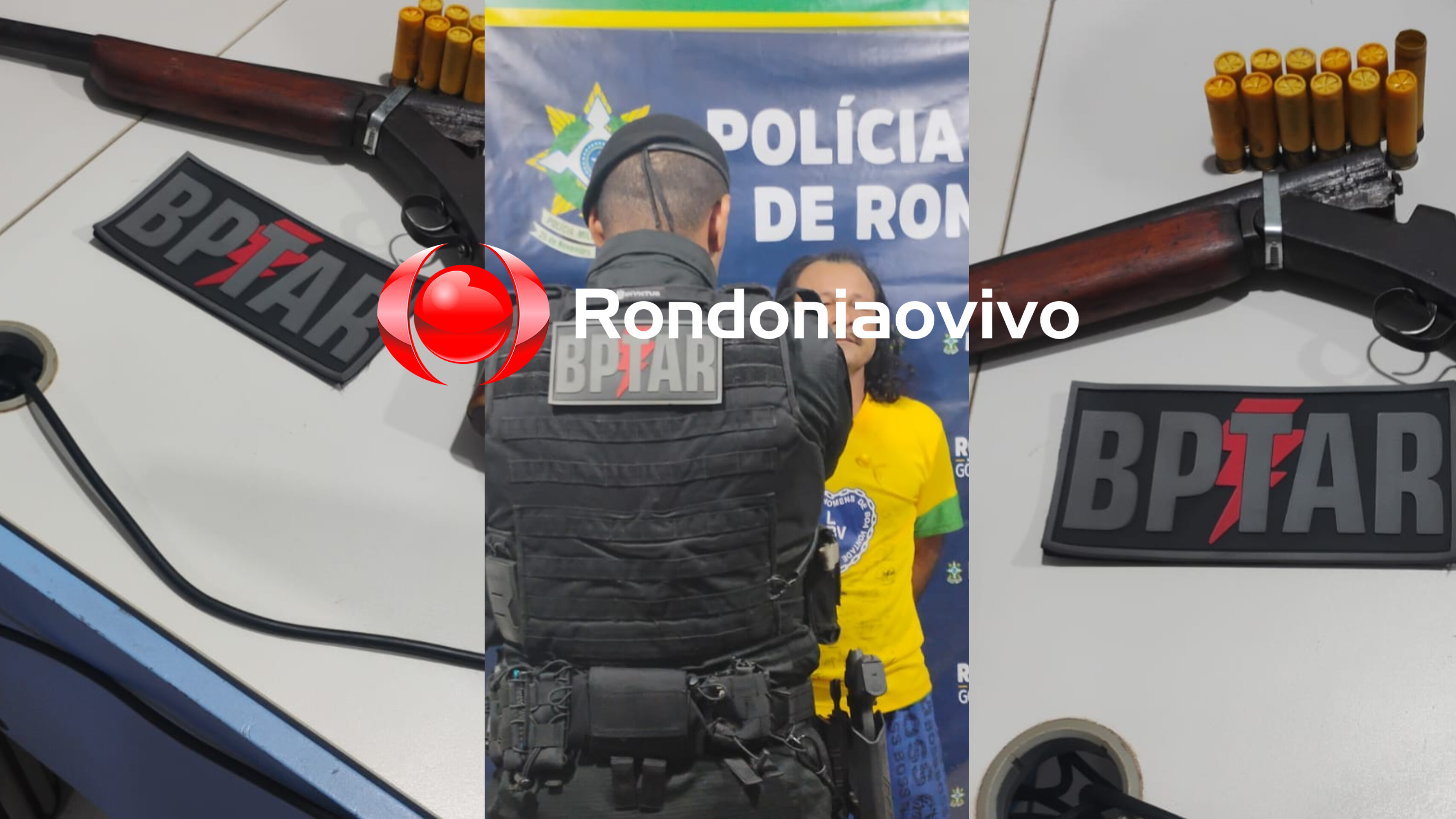 URGENTE: BPTAR prende homem acusado de tentar matar o vizinho a tiros 