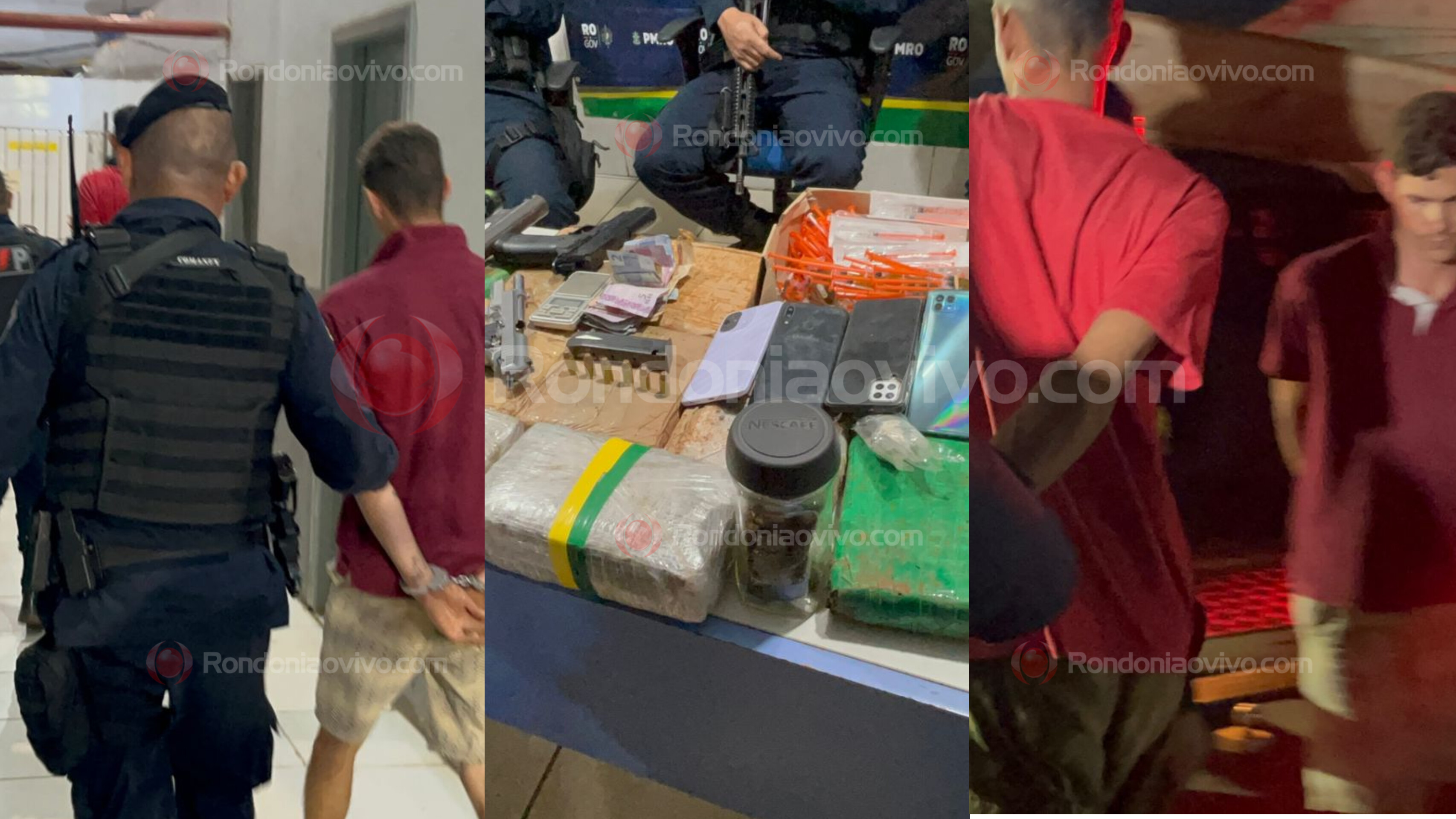 ZONA LESTE: Criminosos são presos com arma de policial do Acre e droga enterrada 