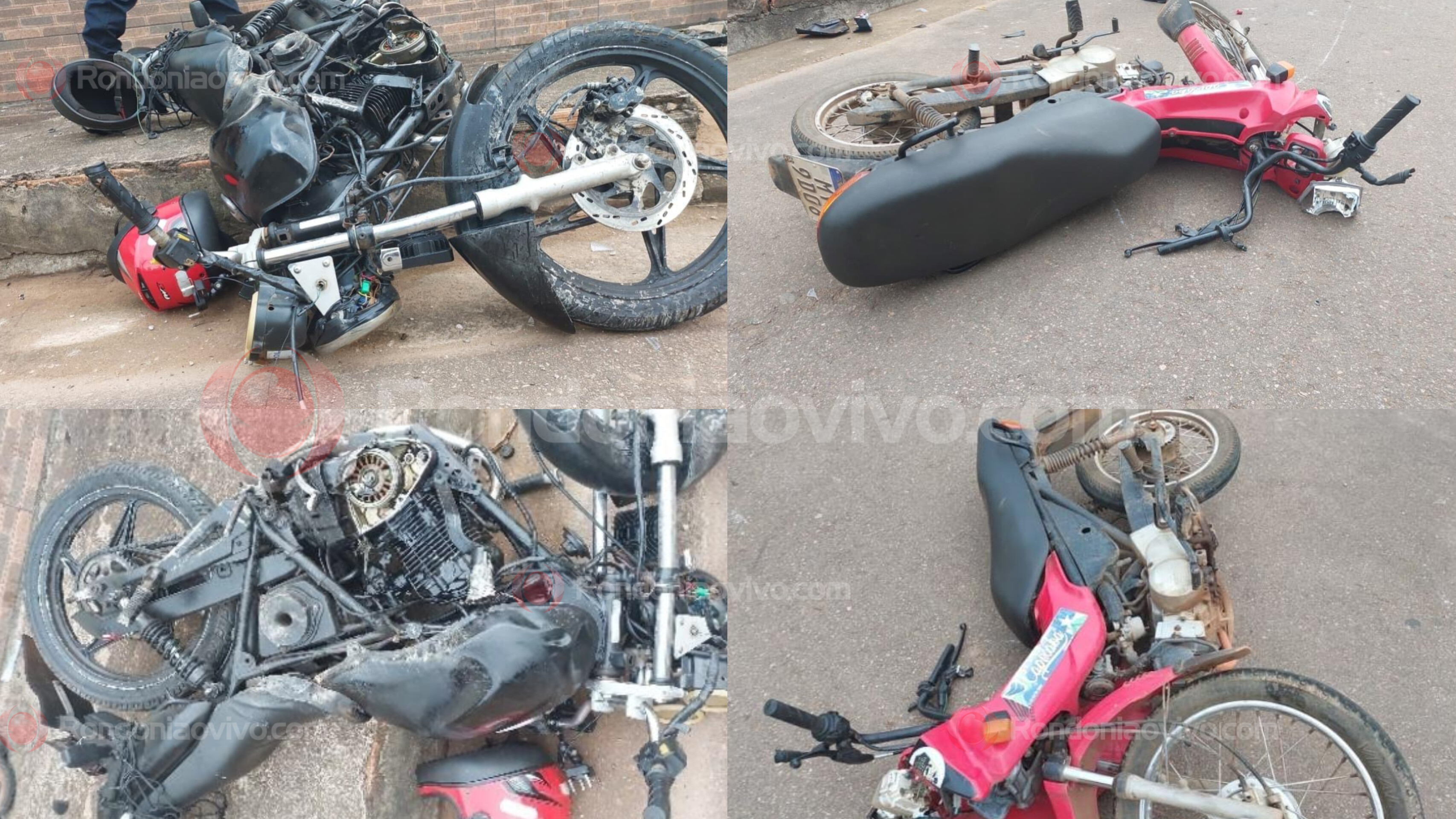 ESTADO GRAVE: Três pessoas ficam feridas após colisão entre motos no Mariana 