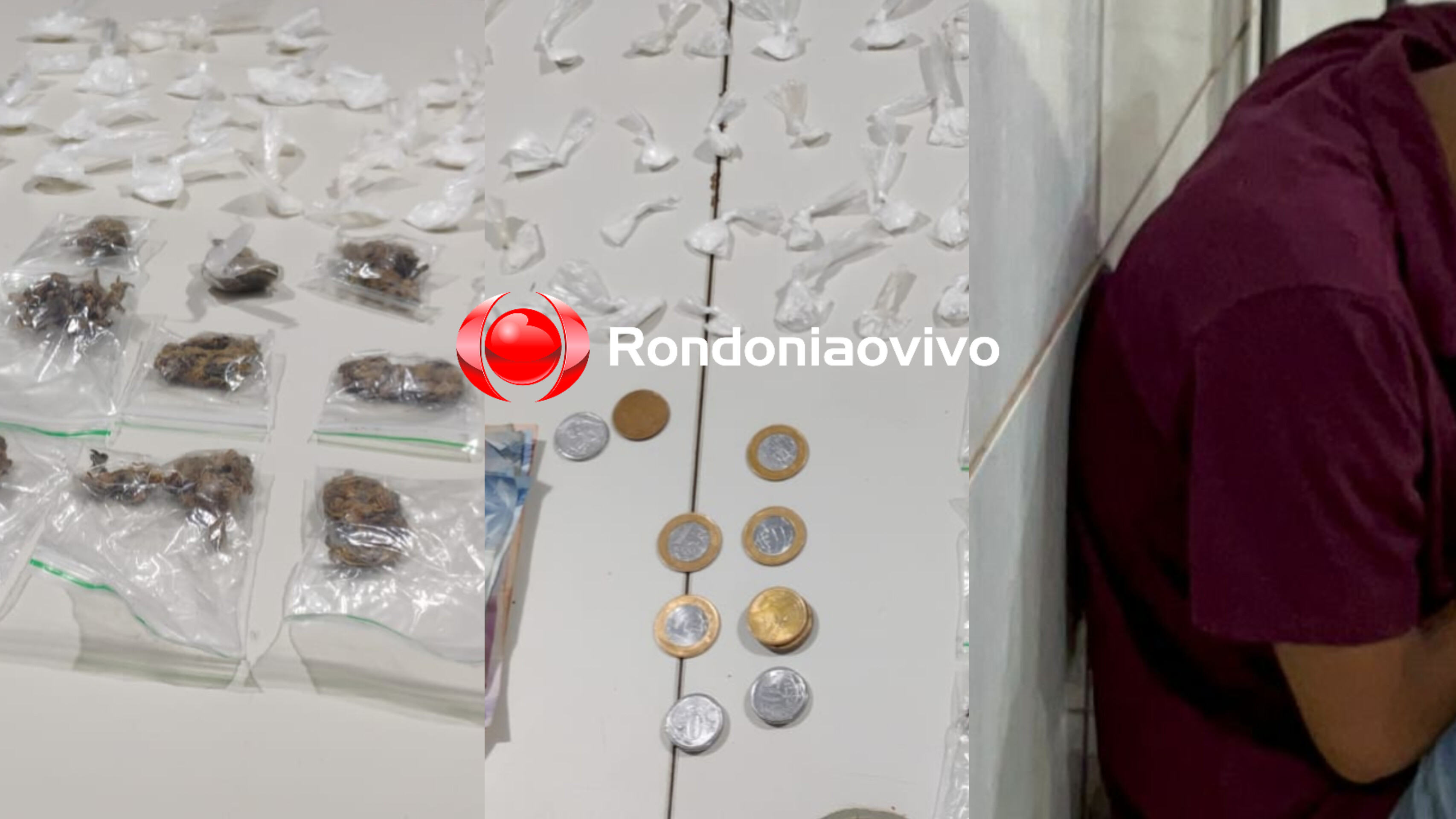 NO AREAL: Adolescente que vendia drogas a mando de traficante é flagrado com 63 porções 