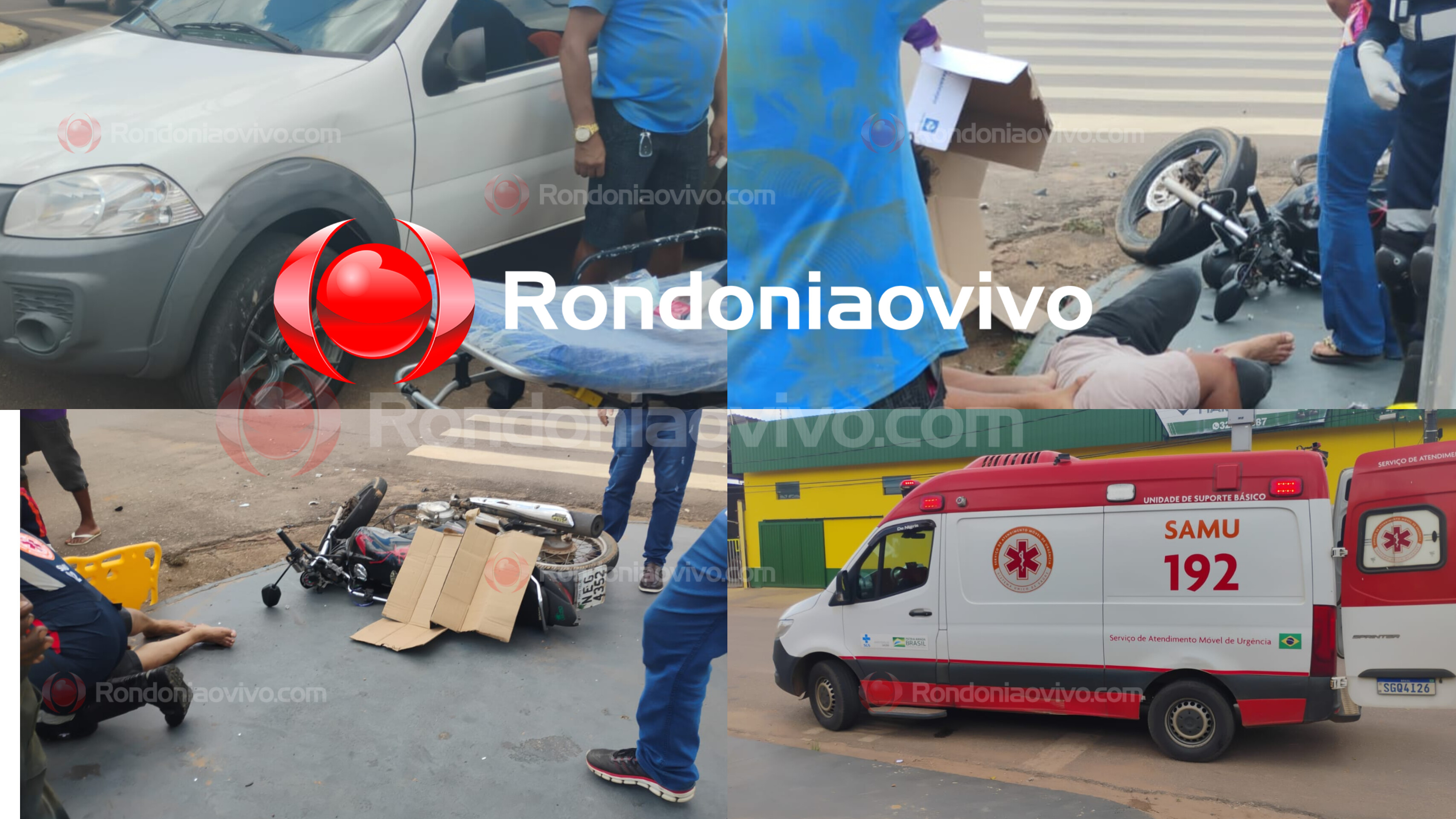 URGENTE: Motoboy é vítima de grave acidente na Rio Madeira 