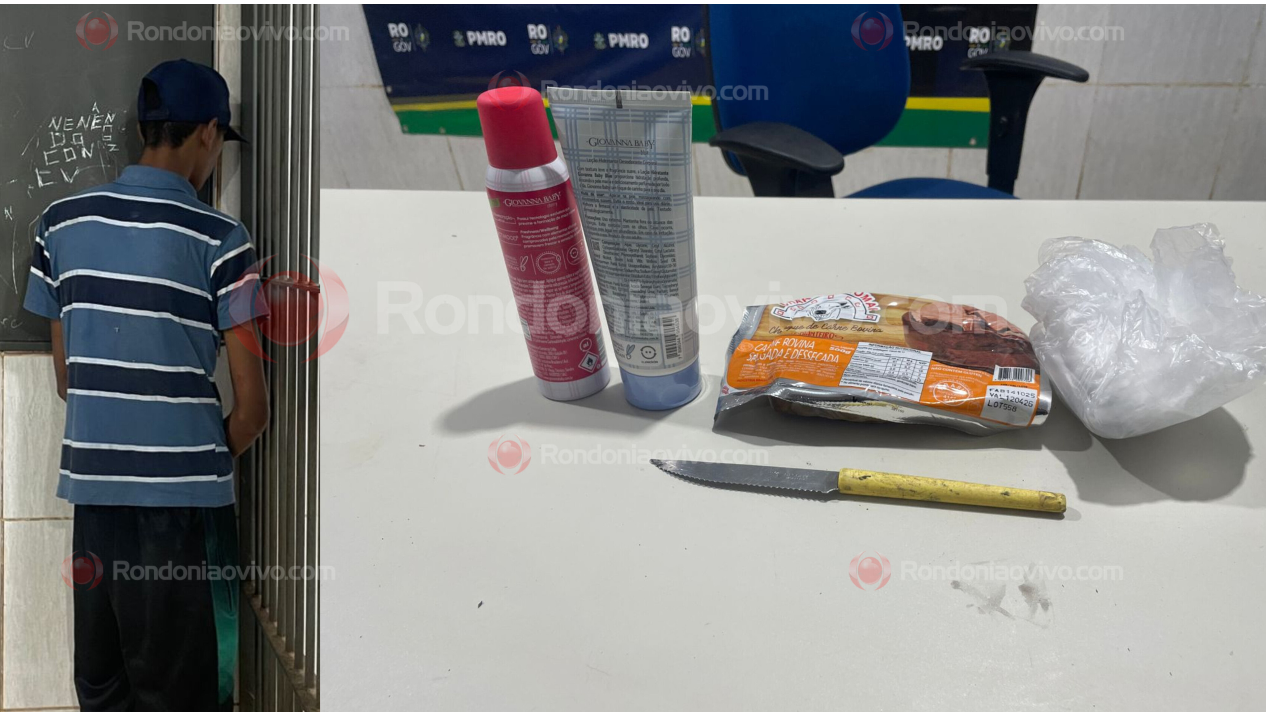 AINDA AMEAÇOU: Ladrão é preso por furtar charque, desodorante e hidratante no Assaí 