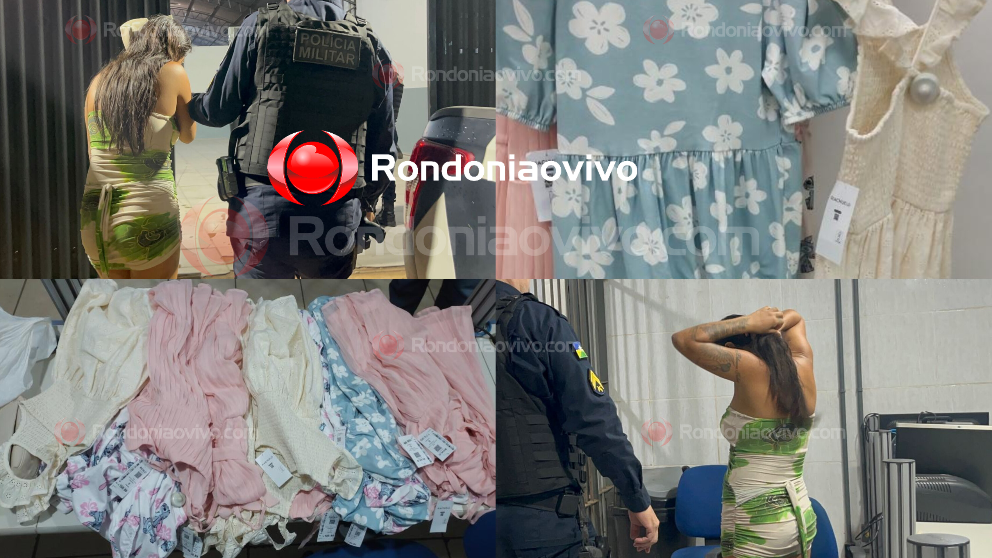 RIACHUELO: Jovem é presa por furtar 23 vestidos no Porto Velho Shopping 