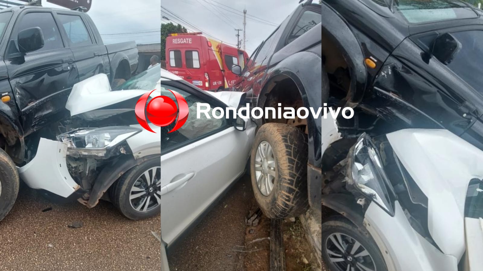 URGENTE: Quatro pessoas ficam feridas após grave acidente na Pinheiro 