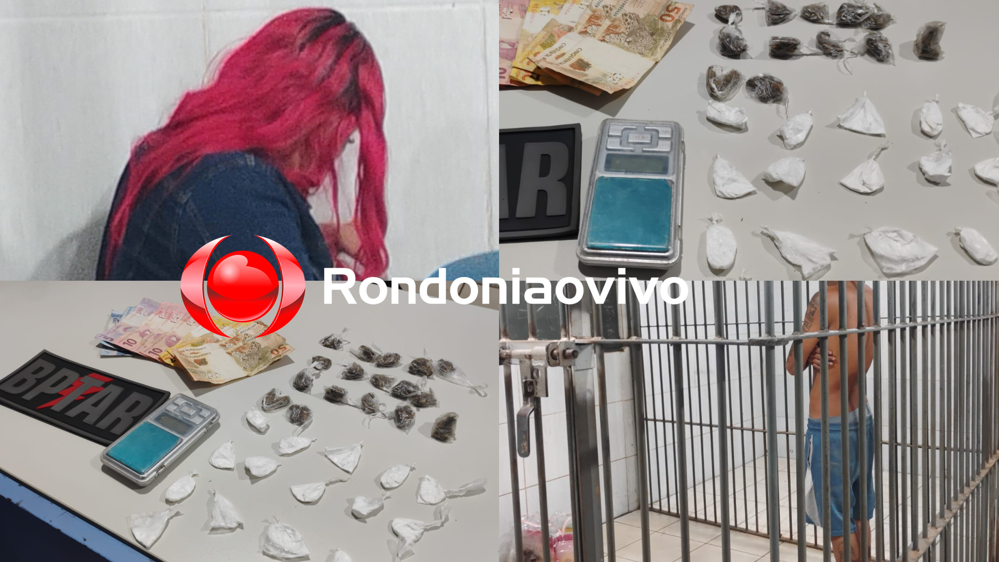 CAI N'ÁGUA: Mulher e adolescente são detidos por tráfico de drogas na região Central 