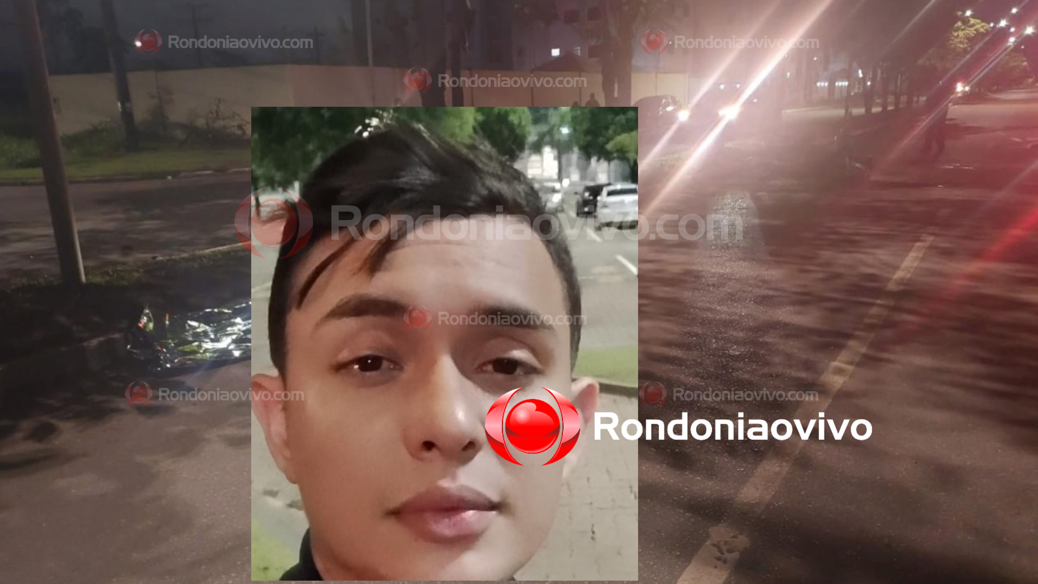 TRÁGICO: Motociclista morre após bater em árvores no canteiro central de avenida 