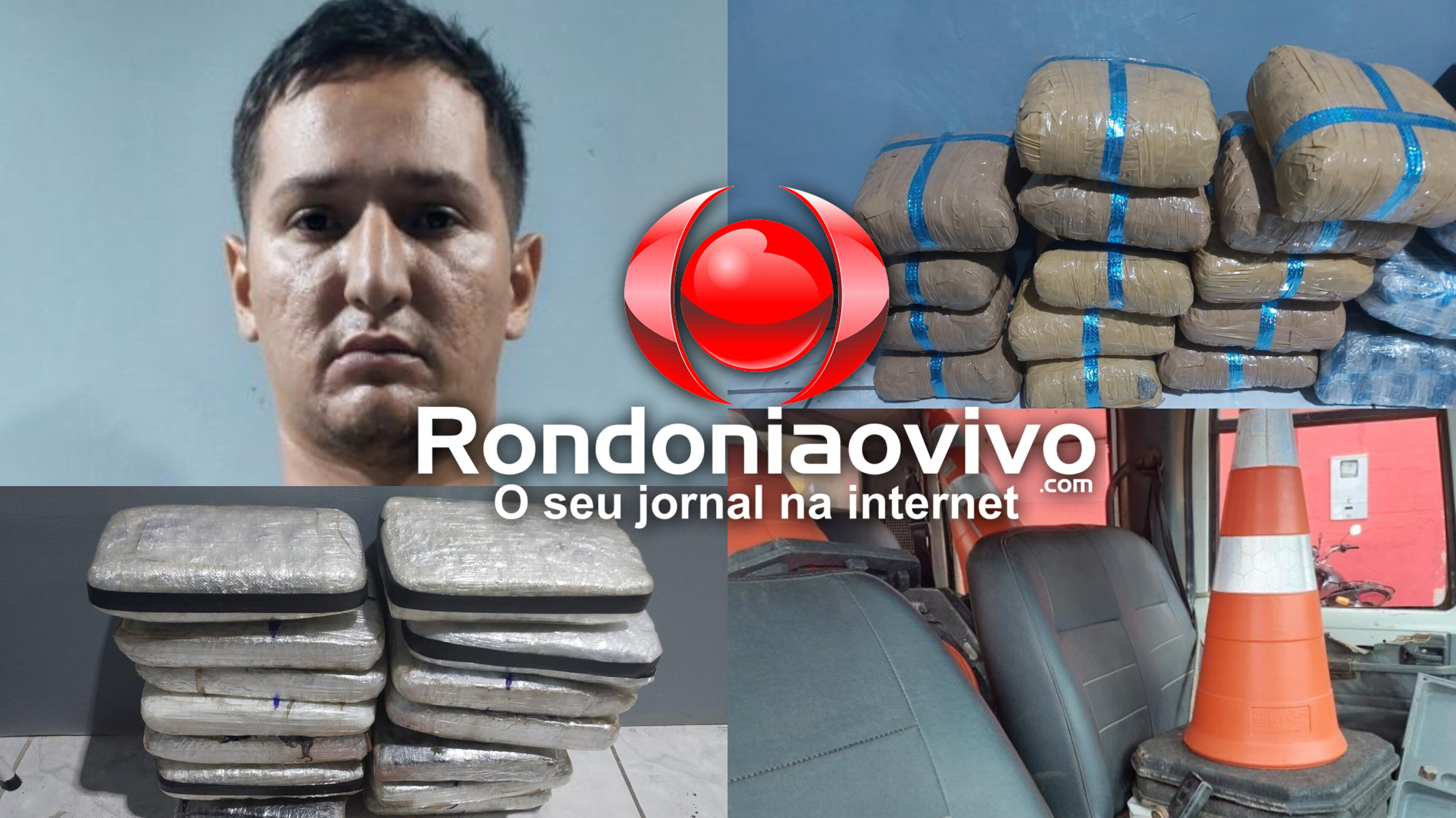 TENTOU FUGIR: Motorista de caminhão é preso com 56 quilos de drogas na BR-364