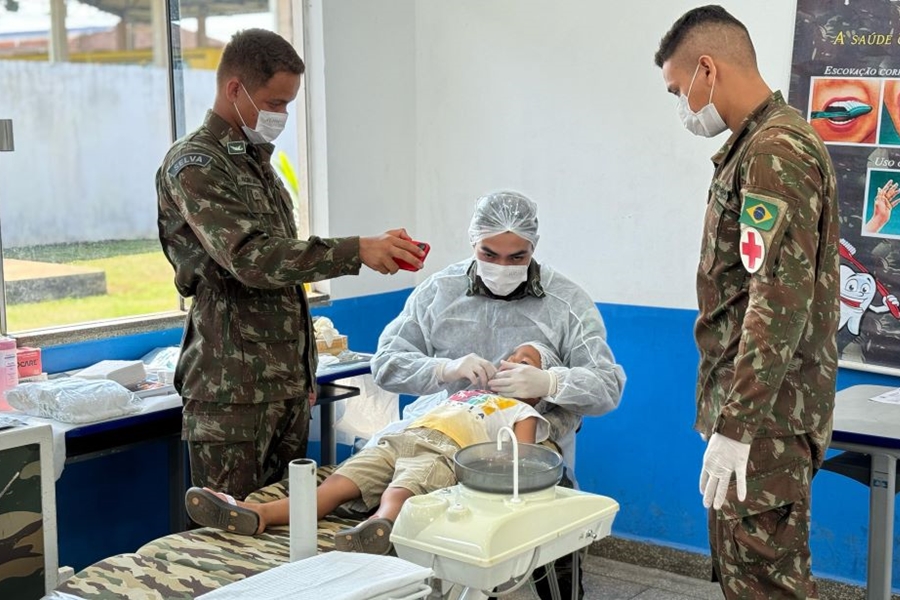 TAISSA SOUSA: Mais de 700 pessoas receberam atendimentos de saúde durante ação cívico-social