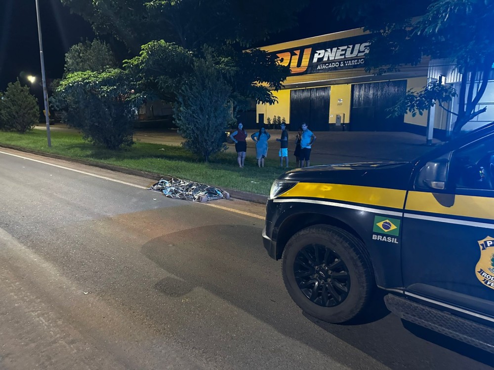 NA BR-364: Homem morre atropelado por carro em frente a Rondobras