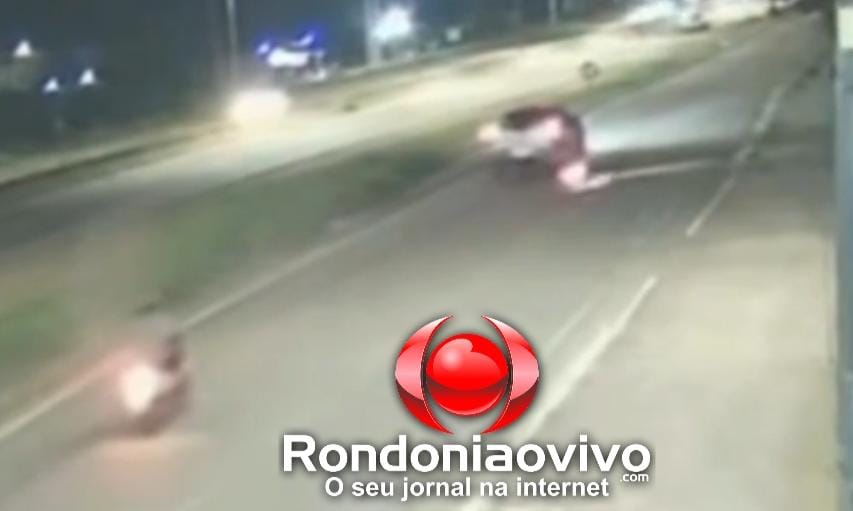 VÍDEO: Motociclista é derrubado por caminhonete na Rua da Beira e motorista foge