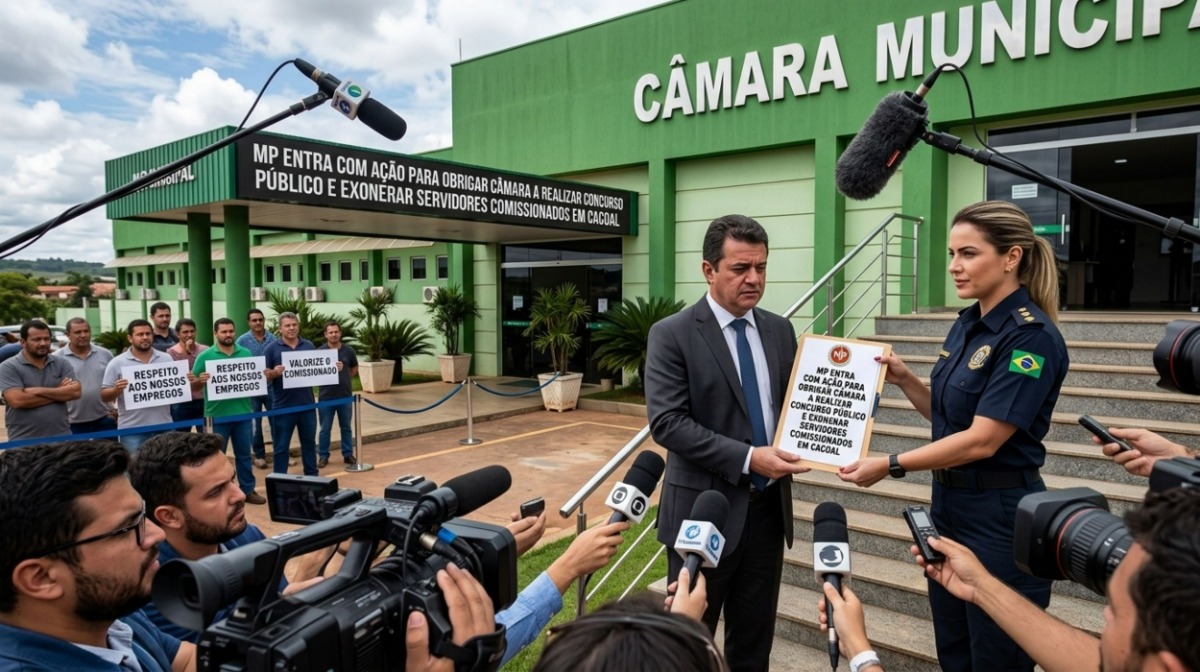 SERVIDOR DE CARREIRA: MP obriga Câmara a realizar concurso e exonerar comissionados em Cacoal
