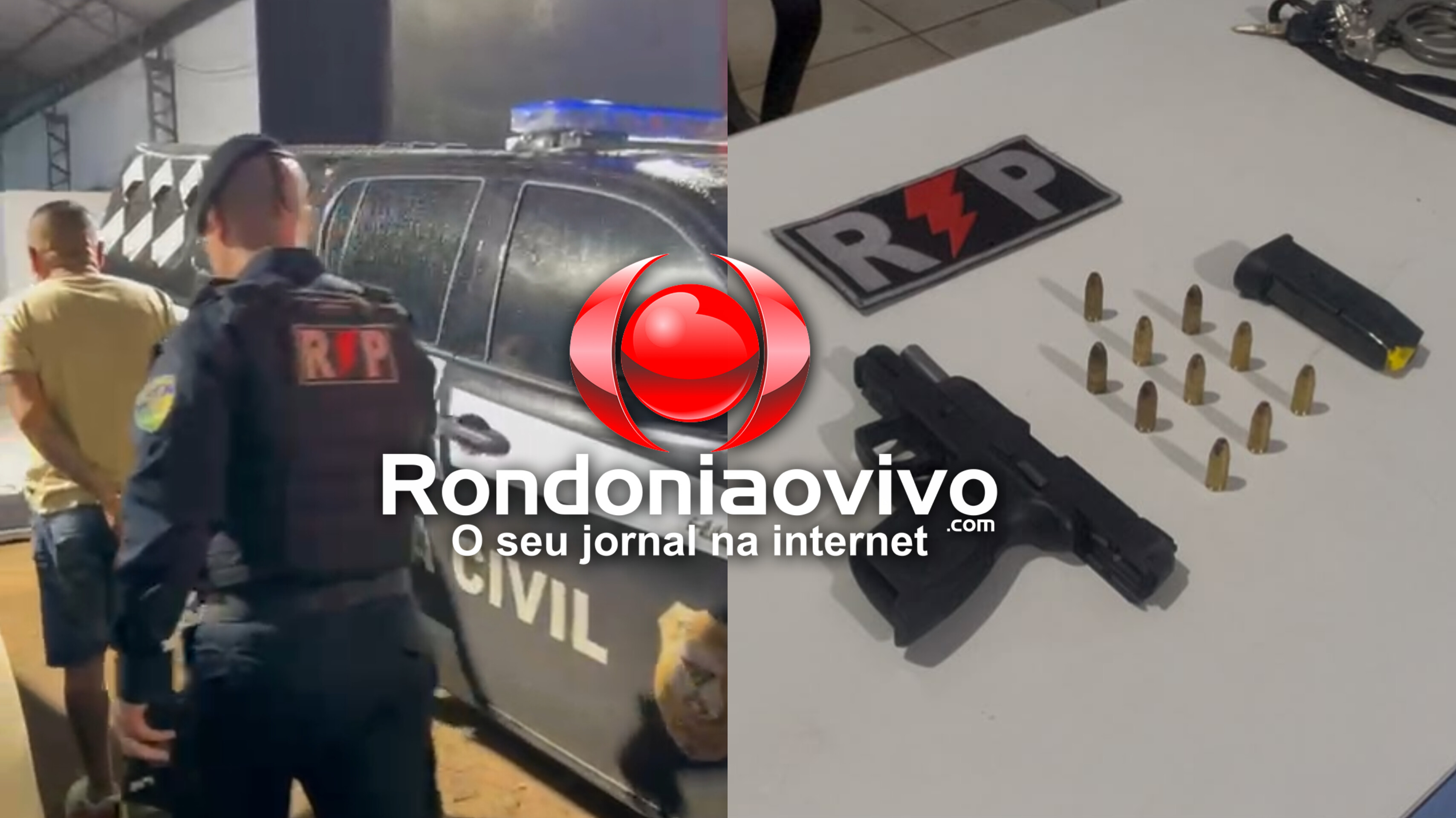 VÍDEO: Equipe do sargento Machado prende homem bebendo com pistola na cintura em bar