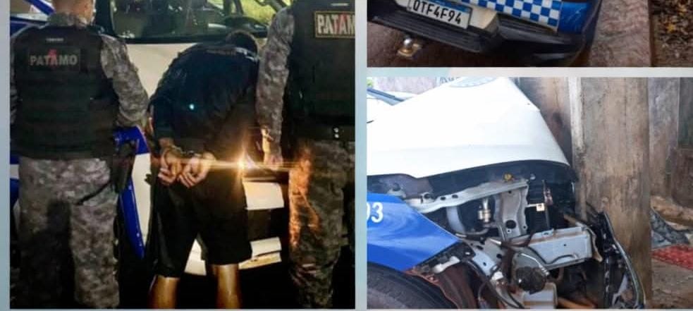 NÃO ESCAPOU: Criminoso que causou grave acidente com viatura da PM em RO é preso