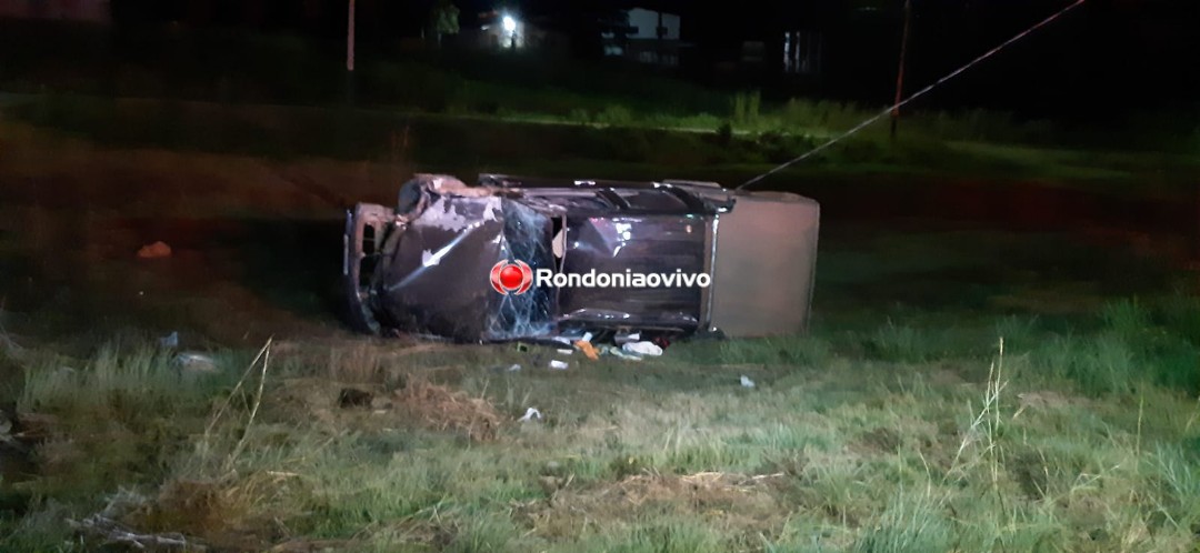 GRAVE: Caminhonete ocupada por família que voltava de culto evangélico capota na BR-364