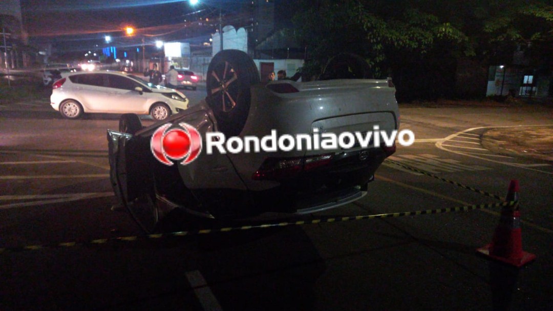 AVANÇOU: Grave acidente com capotamento de Toyota Yaris na região Central