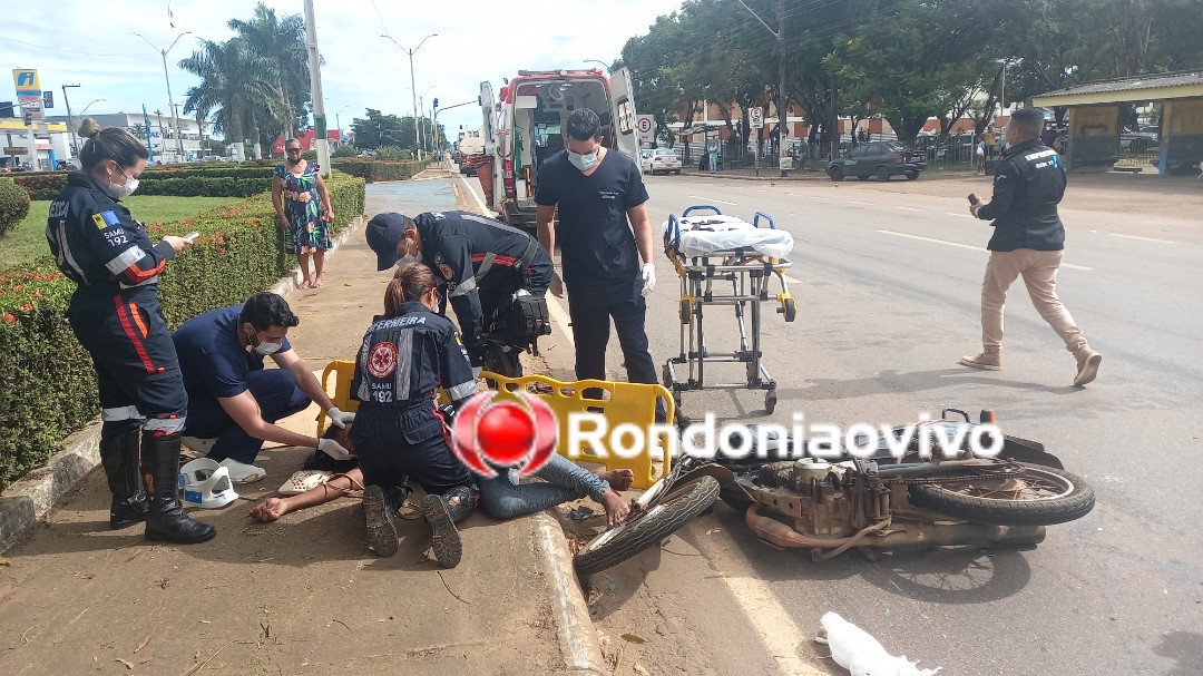 VÍDEO: Mulher fica em estado grave ao ser atropelada na Jorge Teixeira