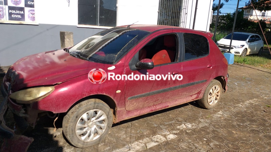 TIROTEIO: Criminosos do Peugeot vermelho tentam roubar vigia e efetuam disparos