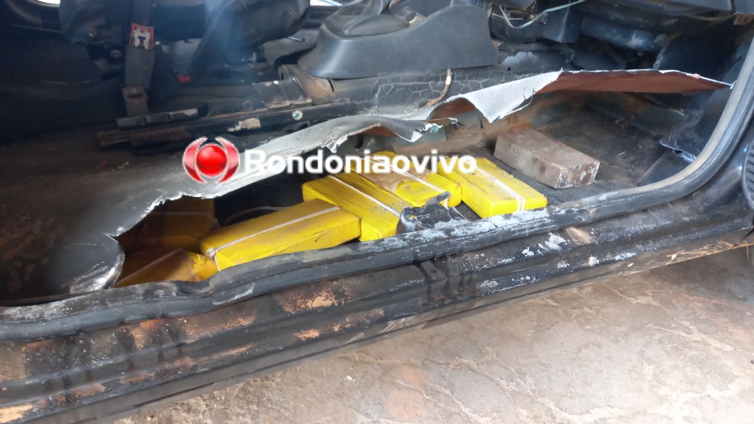 NARCO BRASIL: Denarc apreende Celta 'recheado' de cocaína em balsa no rio Madeira