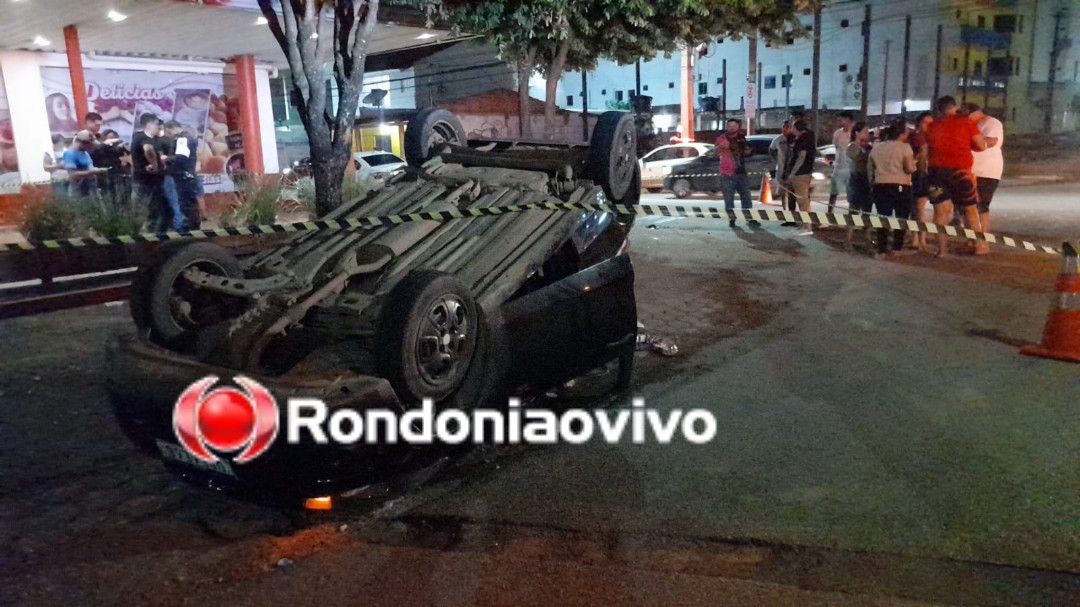 CAPOTAMENTO: Motorista de app e passageira ficam feridos após grave acidente 