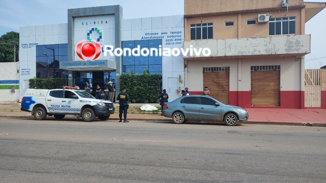ASSISTA: Idoso morre na frente de clínica médica em Porto Velho