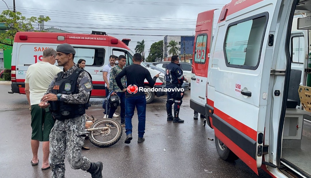 VEJA VÍDEO: Hilux avança cruzamento e provoca grave acidente com motociclista 