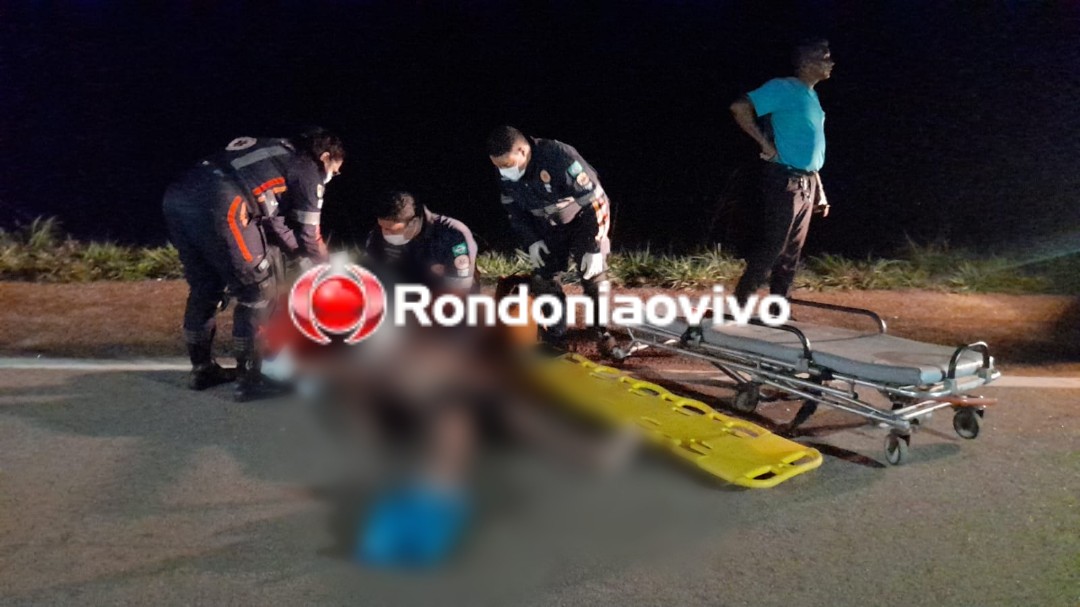 URGENTE: Motorista foge após atropelar homem na BR-364