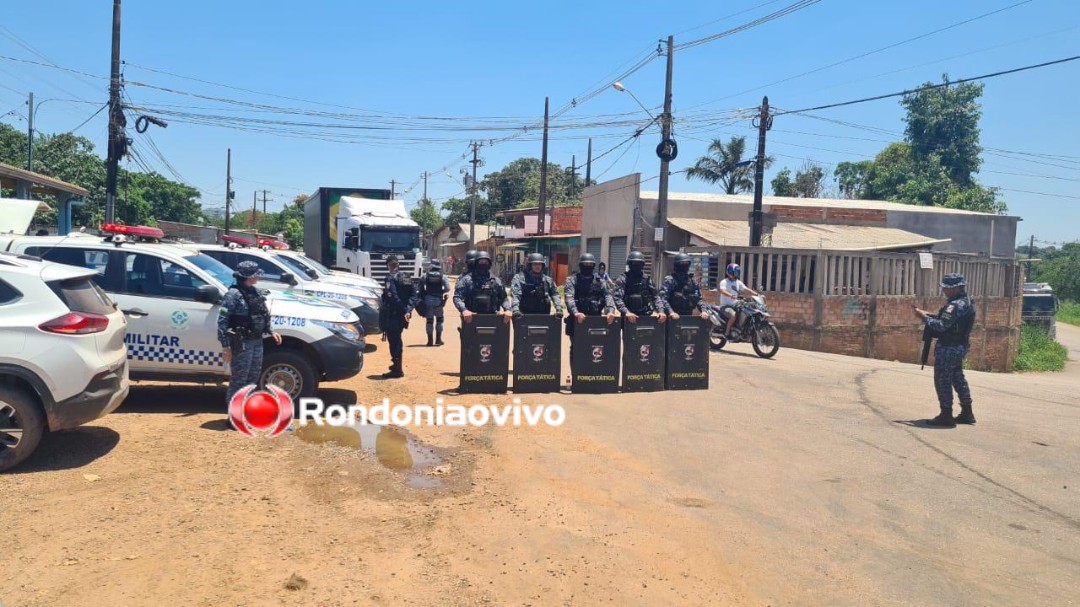 DESISTIRAM: Trecho da Estrada do Belmont é liberado após chegada de equipes da PM