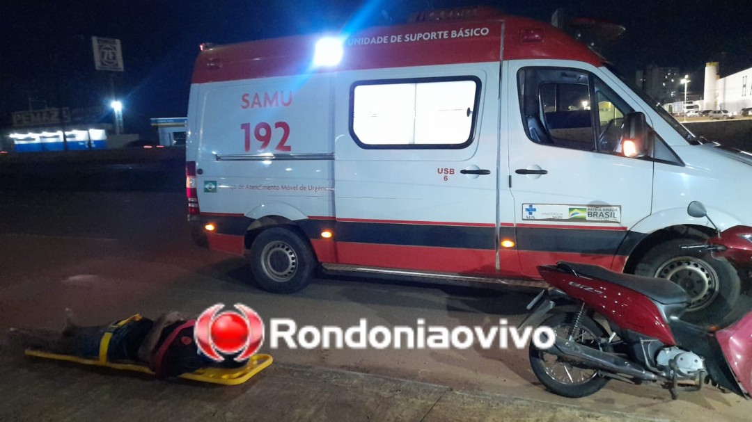 SAMU ACIONADO: Mulher e homem ficam feridos em atropelamento na rua da Beira 