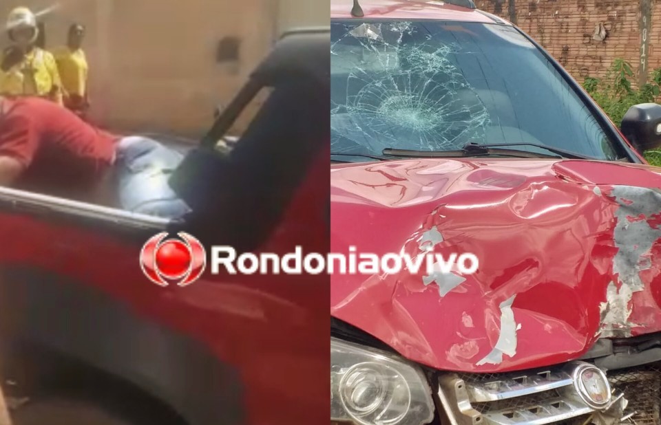 FRATURA EXPOSTA: Idoso vai parar na carroceria de veículo após grave colisão frontal 