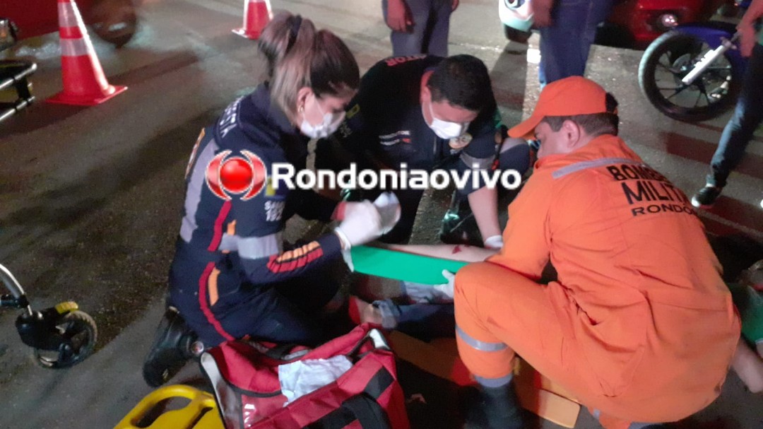 RUA DA BEIRA: Mulher quebra a perna após ser atropelada por motorista de aplicativo 