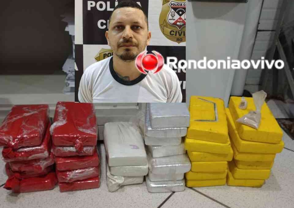 'MÃO NA MASSA': Polícia Civil prende padeiro com 30 quilos de cocaína na capital 