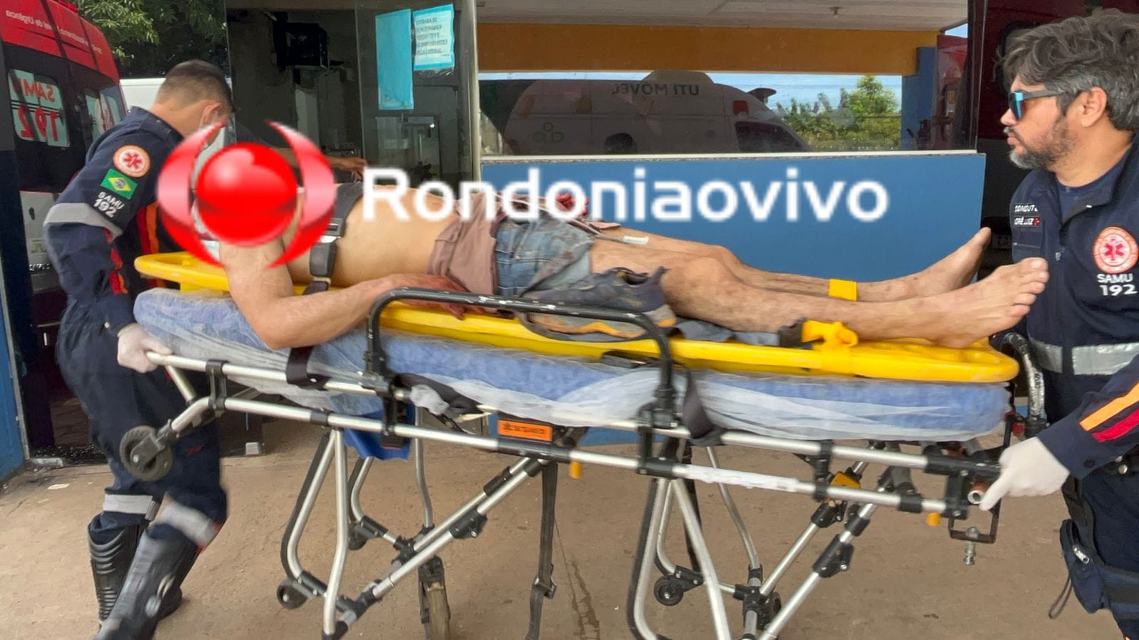 URGENTE:   Homem é atacado com golpes de facão na cabeça por dono de chácara